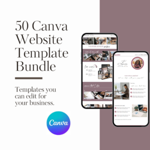 50 Canva Website Template Bundle